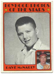 1972 Topps Baseball Cards      344     Dave McNally KP